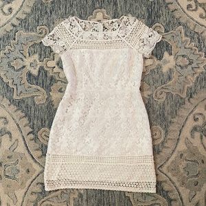 Club Monaco white party minidress, size 8